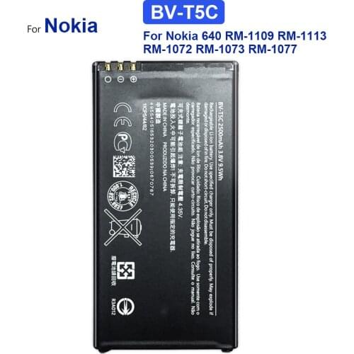Battery For Microsoft Nokia Lumia 640 RM-1109 RM-1113 RM-1072 RM-1073 RM-1077 RM Battery BV T5C BV-T5C 2500mAh with Track Code