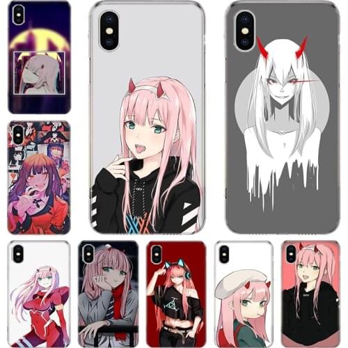 Dois querida na FRANXX anime Zero Two Phone Case For Iphone 12 Mini 11 Pro XS Max XR X 8 7 6 6S Plus SE 2020 5 5S SE Cover Shell