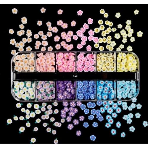 Flowers for Nails 3D Nail Stickers Nail Dried Flowers Decals Nail Art Flowers Sequins for Nail Decoration DIY Crafting