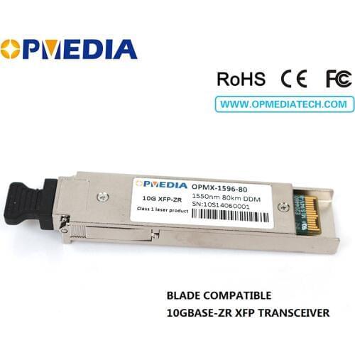 Hot selling!10G 1550nm 80km XFP transceiver,10G ZR XFP with DDM function,dual LC connector module for Blade,FREE SHIPPING