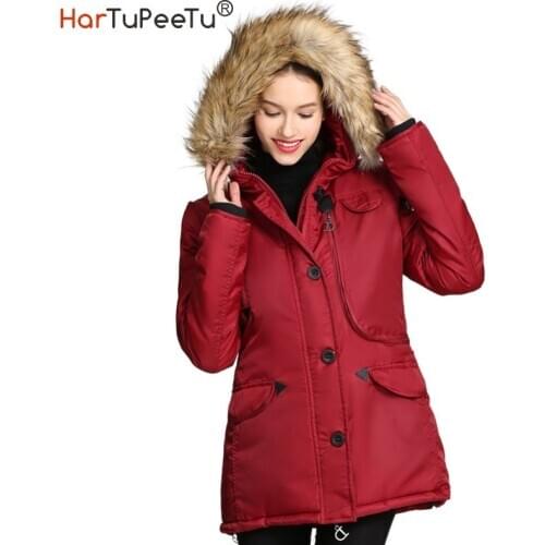 Женские приталенные пуховики HARTUPEETU China At AliExpress