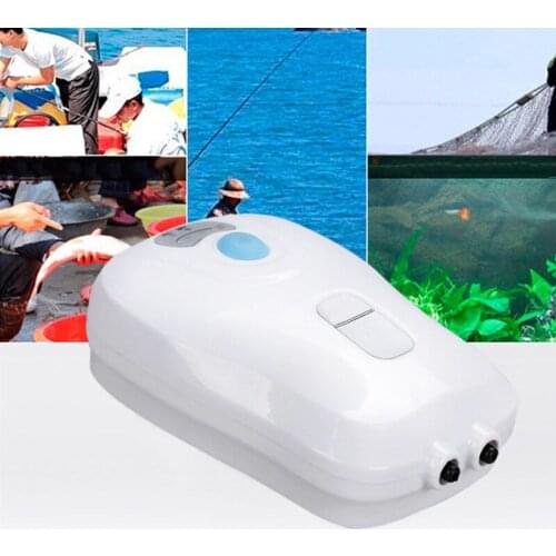 Fish Tank Oxygen Pump AC DC Dual Use Air Oxygen Pump for Aquarium Fishing LA