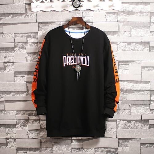 EL BARCO Letter Print Hip Hop Men Hoodies Spring Cotton Black Male Sweatshirt Tops Soft Streetwear White Jackets Harajuku Coats