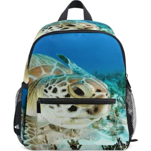 Primary School Bags For Boys Kids Waterproof Backpack Schoolbag Children Cute Sea Turtle Book Bag School Backpack For Girls Gif