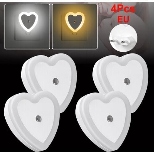 LED Night Light Mini Light Sensor Control 110V 220V EU US Plug Nightlight Lamp For Children Kids Living Room Bedroom Lighting