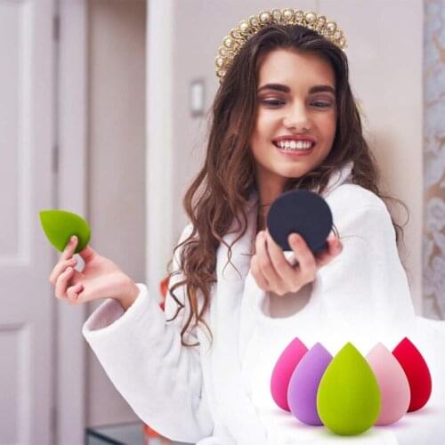 Q81B 5pcs/set Water Droplet Shaped Makeup Sponge Foundation BBCream Make-up Sponge