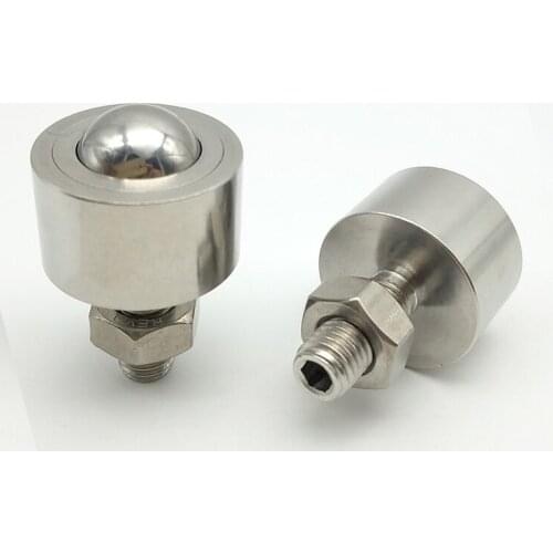 1pcs M6-M8 stainless steel Allen nut fixed type bead positioning screw ball head universal roller plunger bolt 15mm-20mm long