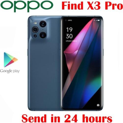 Original Official New OPPO Find X3 Pro Cell Phone 6.7inch AMOLED Snapdragon 888 65W SuperVOOC 30W Air VOOC NFC 50.0MP Android 11
