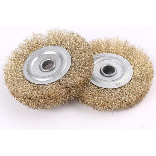 1PC 6 Inch 150mm Steel Flat Wire Wheel Brush For Rotary Tool Electric Abrasive Tools