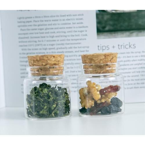 Diameter 47mm Glass Bottles with Cork Jewelry Package for Wedding Gifts Wrapping 50ml Empty Jars Reusable Container 24pcs