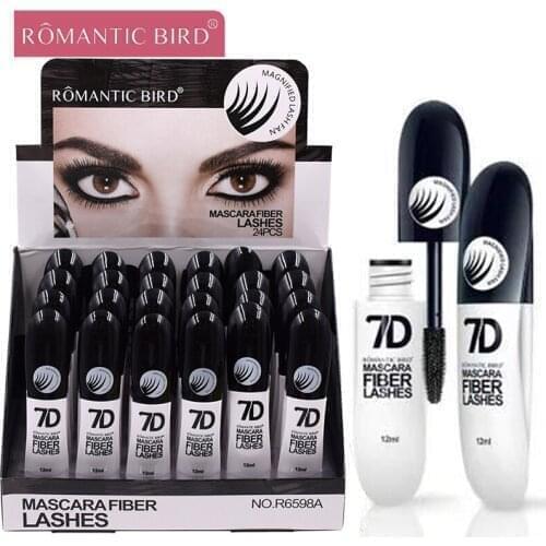 Black Mascara Eyelashes Mascara 7D Silky Eyelashes Lengthening Eyelashes Makeup Waterproof Mascara Volume Eye Cosmetics
