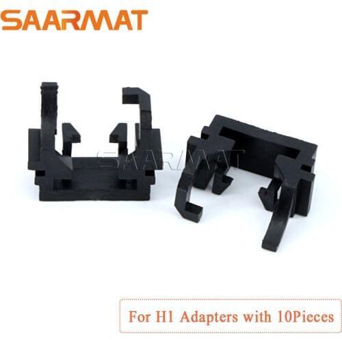 10Pcs H1 LED Headlight Bulb Lamp Adapter Conversion Holder Base High Beam For Ford Focus For Mondeo For KIA Carnivl