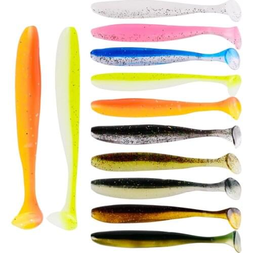 10pcs/Bag Soft Fishing Lures Bait Wobblers Carp Fishing Soft Lure Silicone Artificial Baits Goods for Fishing Tackle