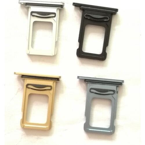 100pcs Dual/Single SIM Card Reader Connector Socket Tray Holder Slot Module for iPhone XR with Rubber Replacment Parts