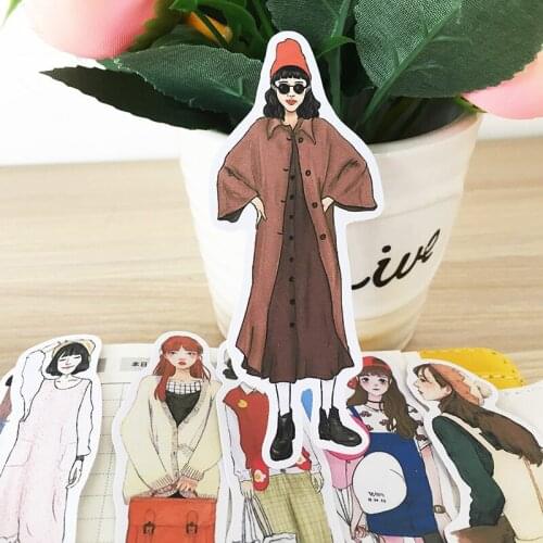 24pcs Young girl stickers/Scrapbooking Stickers /Decorative Sticker /DIY Craft Photo Albums