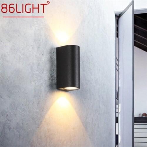 86LIGHT Outdoor Lighting Sconces Waterproof LED Patio Wall Lights Decorative For Courtyard Balcony Porch