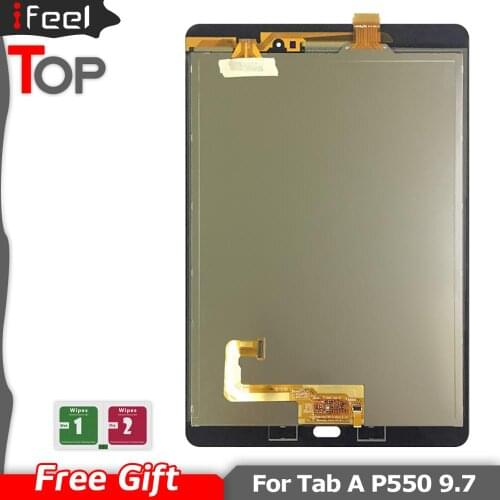 9.7" New LCD For Samsung Galaxy Tab P550 P555 LCD Display Touch Screen Digitizer Assembly LCD Sensor Panel