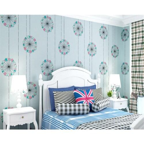 Beibehang Safety and health of modern fashion romantic colorful bedroom living room TV background wallpaper papel de parede 3d