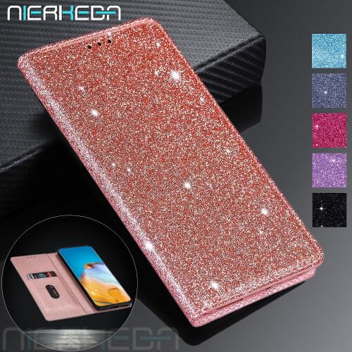 Glitter Leather Case for XiaoMi Redmi Note 10 9 8 Pro Max 9S 10S 9A 9C 8T K40 Xiomi Mi Poco F3 M3 X3 NFC 11 U Bling Wallet Cover
