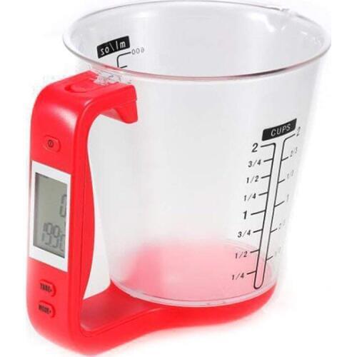BMBY-Measuring Cup Scale with LCD Display Kitchen Jug Digital Food Liquid Measure Containers Tools