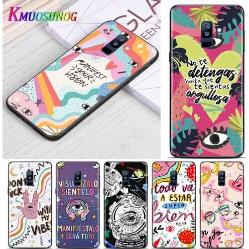 Lucky Eye Blue Evil Eye For Samsung Galaxy A9 A8 Star A8S A7 A6 A6S A5 A3 Plus 2018 2017 2016 A750 Black Phone Case