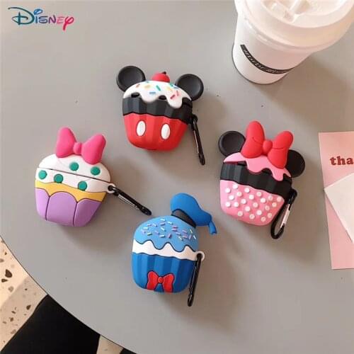 Disney Mickey Anime Airpods Cases Cartoon Bow Apple Headset Smart Cover Give Mountaineer Buckle Donald Duck Airpods12 Case Cute