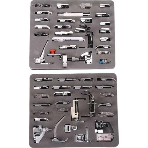 INNE 52pcs/Set Sewing Machine Presser Feet Home Accessories Tools Kit For Singer Brother Domestic Knitting Multifunction Parts