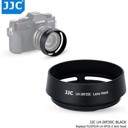 JJC Bayonet Round Camera Lens Hood 43mm Thread Size Replaces Fujifilm LH-XF35-2 for FUJINON LENS XF35mm/25mm F2 R WR