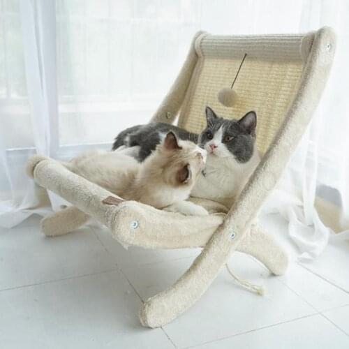 Creative cat nest cat chair basking in the winter warm cat lounge chair cat bed cat hammock with sisal cat grab board