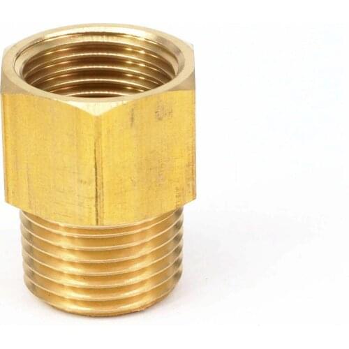 Brass Pipe Fitting Connector Adapter 1/2" NPT Male x 1/2" BSPP Female Pressure Gauge Air Gas Fuel Water Pressure Connector
