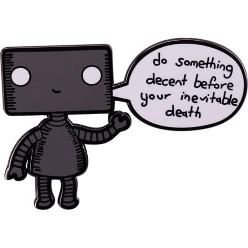 Cute Little Robot Pin Reminder