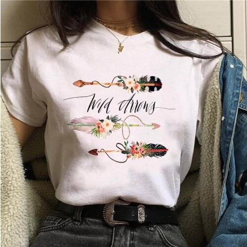 Fashion t shirt 90s Girls Harajuku Tshirt Wild One Printed Tshirt O-neck Short Sleeve tshirt 2021 Hot New Summer T-shirt