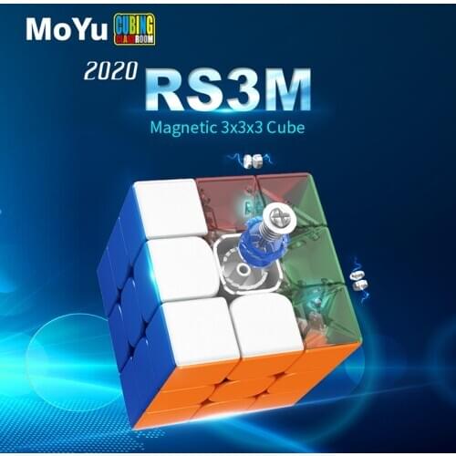 Moyu RS3M 2020 3x3 Cube RS3 M Magnetic Speed Cube Magnet RS3M2020 Cubo Magico Puzzle 3x3 Professional Educational Toys For Kids