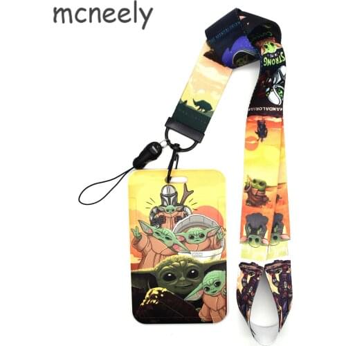 Cartoon Mobile Phone Lanyard Bank Card Holder Combination 2021 New Lanyard Wrist Strap