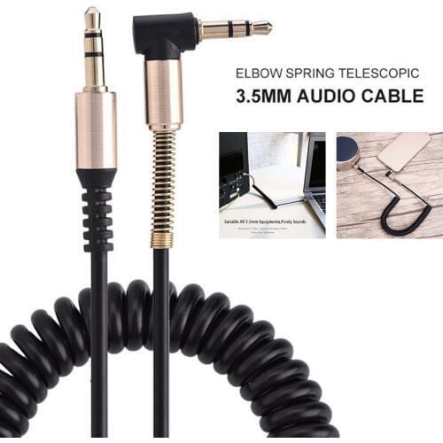 New 3.5mm to M AUX Audio Cable L-shaped Right Angle Cord for Car Stereos Headphone 3.5mm Jack Male to male Stereo AUX Cable