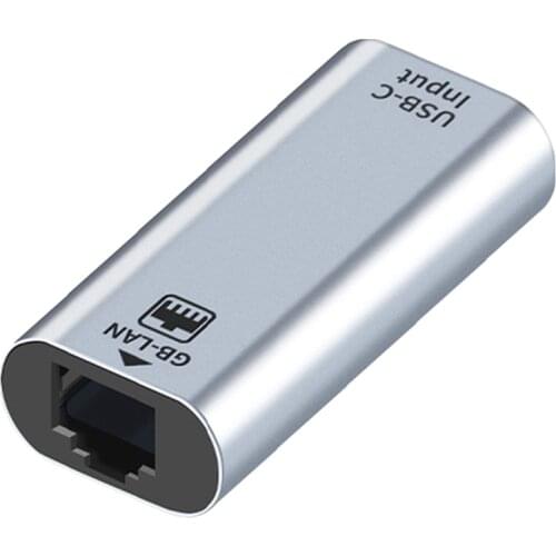 Wired Network Card Type-C to RJ45 Gigabit Network Card Adapter LAN Port for Type-C Interface Mobile Phone Laptop PC Devices
