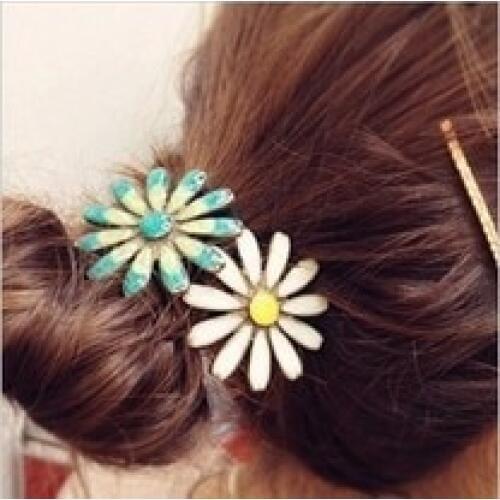 First flower hair accessories hair ring hair rope retro daisies authentic Korean jewelry wholesale free shipping