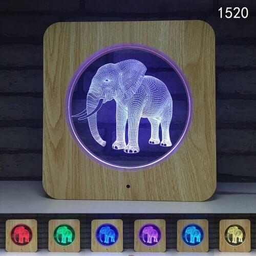 Boy Girl Birthday Gift New Kirin Novelty Electronic Gift USB Touch Sensitive LED Color Night Light D14