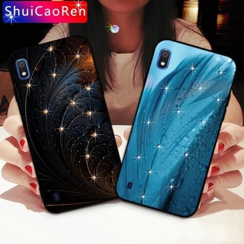 Bling Crystal Rhinestone Case For Samsung Galaxy A01 A10 A20E A21 A30S A40 A50 Luxury Capa Diamond Cover For Samsung A50 A51 A52