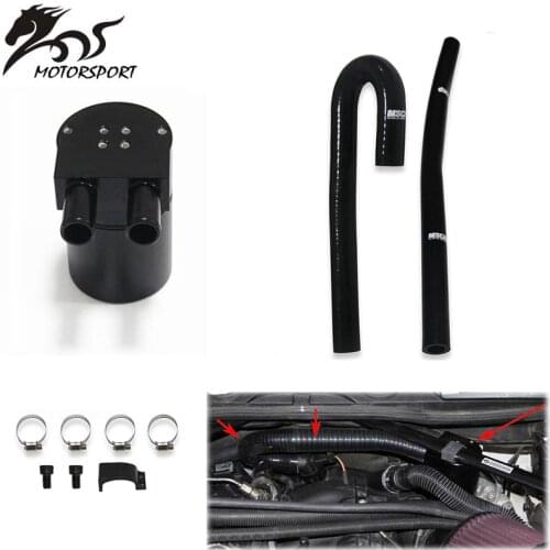 High Performance Black Aluminum Alloy Reservior Oil Catch Can Tank for BMW N54 335i 135i E90 E92 E82 2006-2010