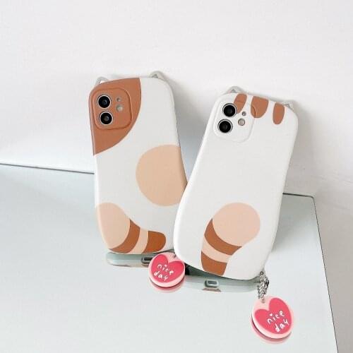 Sumkeymi 3D Cute Cartoon Bear ear Cat shape Soft silicone phone Case For iphone 7 8 Puls X XR XS 11 12 pro Max protection cover