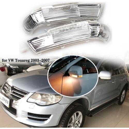 Car Rearview Mirror LED Turn Signal Lights Indicator Lamp for Volkswagen Touareg 2003 2004 2005 2006 2007