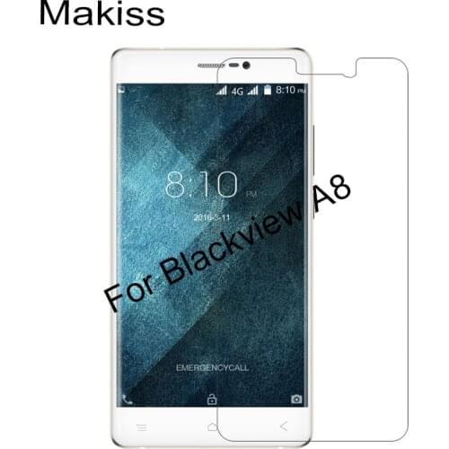 For Blackview A8 Tempered Glass 100% New Screen Protector Explosion-proof Film Case for Blackview A8 Smartphone Guard Verre