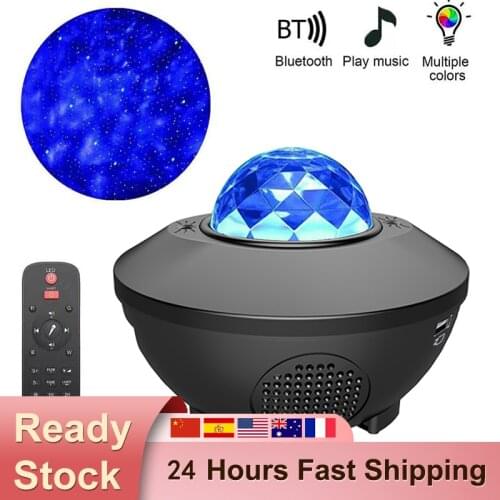 Star Projector Galaxy Night Light Romantic Projection with Remote Control Bluetooth-compatible Atmosphere Lamp for Kids Bedroom
