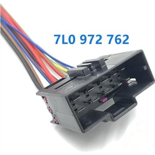 1pcs 10 Pin/Way Male Automotive Connector Wire Harness Pigtail For Power Seat Heating Plug Socket For VW Audi 7L0 972 762