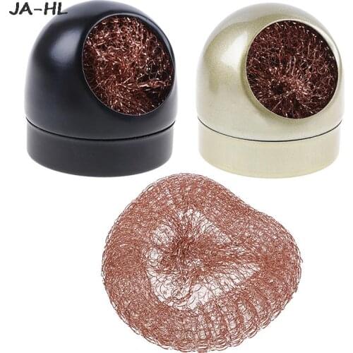 1PCS New Wire With Stand Set Welding Soldering Solder Iron Tip Cleaner Cleaning Steel