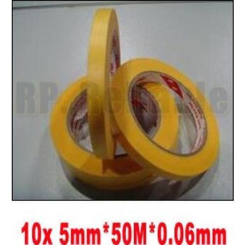 10x 5mm*50M High Temperature Withstand Masking Tape 3M244 for PCB SMT Painting Masking Packing