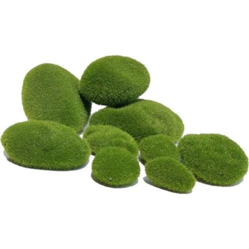 4 Size Artificial Foam Green Moss Plants Decorations Creative Home Garden Lawn Floor Adornments 10Pcs/Set