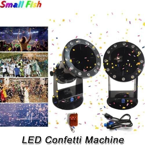 Free Shipping High Quality 1200W Led Wedding Confetti Cannon Machine Wedding Machine Confetti Machine Dj Equipments Dj Light