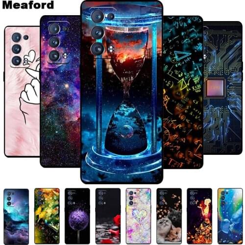 For Oppo Reno6 Pro Plus 5G Case Soft Silicone Cool Cartoon Case For Oppo Reno 6 Pro Plus 5G Back Cover Reno 6Pro TPU Phone Funda